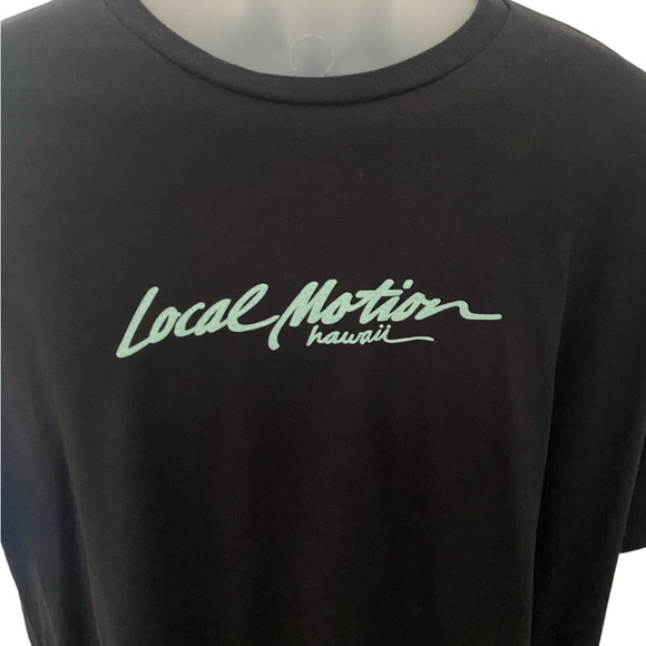 LOCAL MOTION Salt Water Surf Hawaiian Tee Shirt Men 2XL XXL - Picture 3 of 6